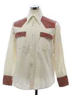 1970's Mens Grunge Western Hippie Shirt