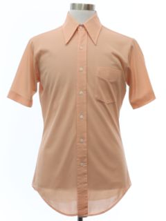 1970's Mens Solid Disco Shirt