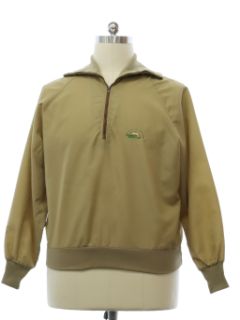 1980's Mens Rainbow Golf Club Golf Pullover Windbreaker Jacket