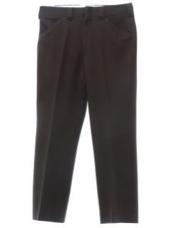 1970's Mens Dark Brown Leisure Pants