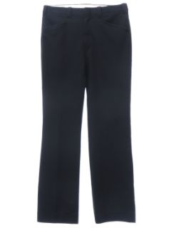 1970's Mens The Knack Black Leisure Pants