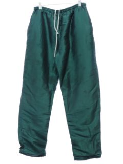 1990's Unisex Wicked 90s Shiny Green Track Pants