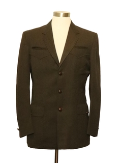 1960's Mens H-Bar-C Mod Western Blazer Sport Coat Jacket