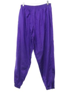 1980's Womens Baggy Nylon Track Pants