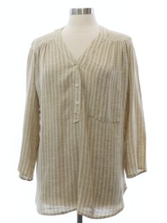 1970's Womens Hippie Style Tunic Shirt