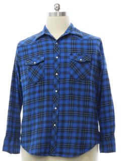 1990's Mens Wrangler Flannel Western Shirt