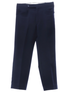 1970's Mens Dark Blue Mod Leisure Pants