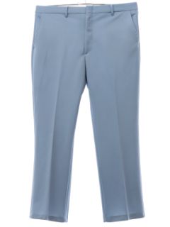 1970's Mens Powder Blue Disco Pants