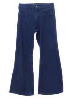 1970's Unisex Seafarer Navy Issue Bellbottom Jeans Pants