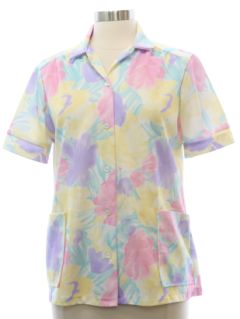 1980's Womens Brady Bunch Style Shirt