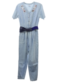 1980's Womens Totally 80s Jumpsuit