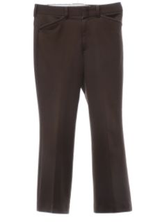 1970's Mens Dark Brown Leisure Pants