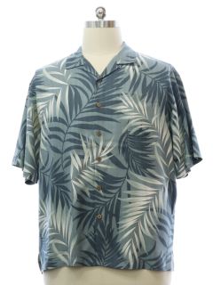 90's Tommy Bahama Silk Shirt Pineapple Print Hawaiian 