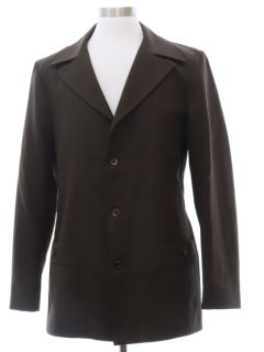 1970's Mens Dark Brown Leisure Jacket