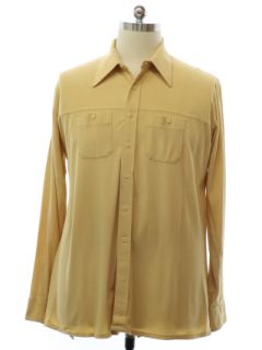 1970's Mens Chamois Cloth Sport Shirt