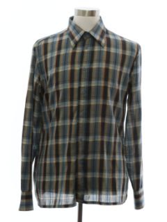 1970's Mens Mod Sport Shirt
