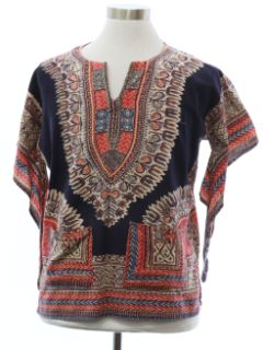 1970's Unisex Hippie Dashiki Shirt