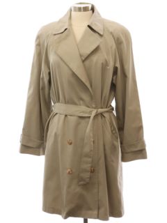 1990's Womens Trench Coat Overcoat Jacket