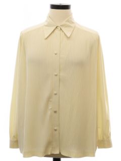 1970's Womens Pleated Secretary Shirt