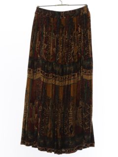 1990's Womens Hippie Broomstick Skirt