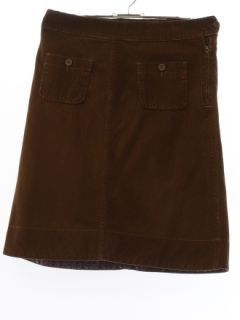 1990's Womens Gap Brown Corduroy Skirt