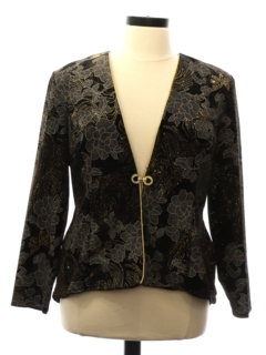 1980's Womens Totally 80s Velveteen Jacket