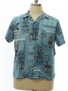 1990's Mens Rayon Blend Hawaiian Shirt