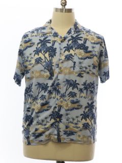 1990's Mens Rayon Hawaiian Shirt