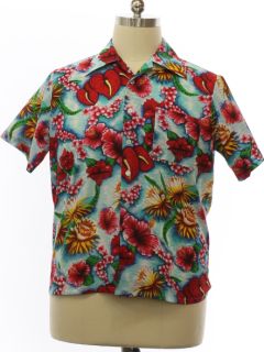 1970's Mens Waikiki 76 Hawaiian Shirt