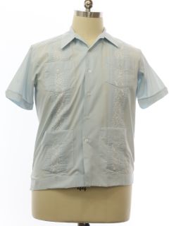 1980's Mens Guayabera Shirt