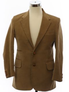 1980's Mens Corduroy Levi Panatela Blazer Style Sport Coat Jacket