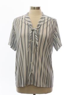 1970's Womens Sailor Style Secretary Shirt