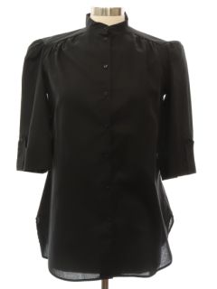 1970's Womens Secretary Style Tunic Shirt