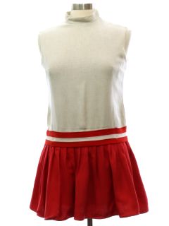 1970's Womens A-Line Mod Mini Dress