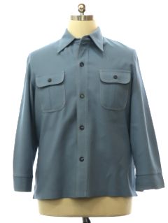 1970's Mens Baby Blue Leisure Jacket
