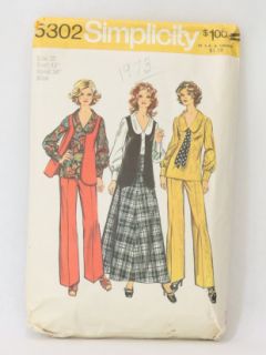 1970's Womens Sewing Pattern