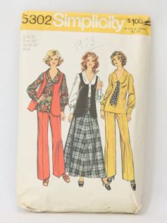 1970's Womens Sewing Pattern