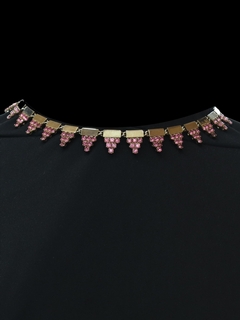 1970's Womens Accessories - Kramer of New York Art Deco Designer Choker Necklace