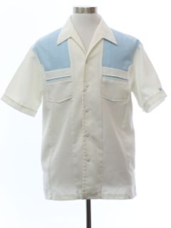1970's Mens Iolani Mod Hawaiian Shirt Jac Style Shirt
