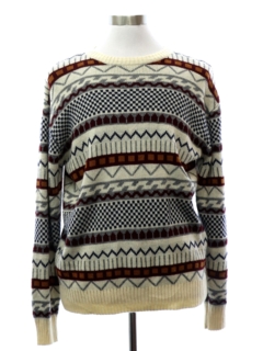 1980's Mens Totally 80s Cosby Style Sweater