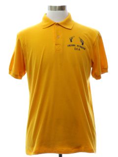 1980's Mens Firearms Instructor DEA Polo Shirt