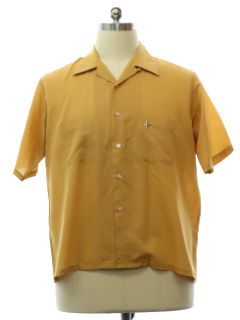 1960's Mens Towncraft Mod Loop Collar Sport Shirt