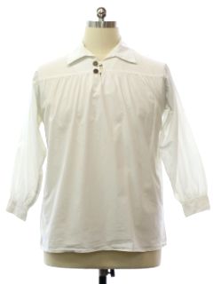 1970's Mens Poet or Pirate Style Hippie Shirt