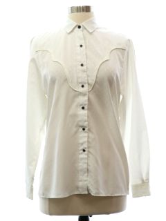 1980's Womens Rodeo Style Western Shirt
