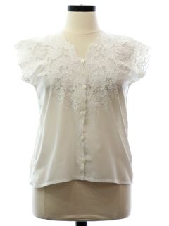 1980's Womens Lace Shirt