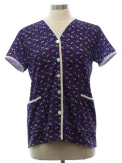 1970's Womens Smock Shirt