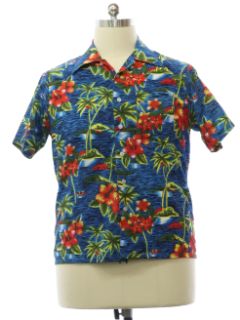 1970's Mens Waikiki76 Hawaiian Shirt