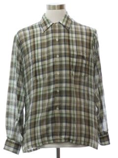 1960's Mens Mod Sport Shirt