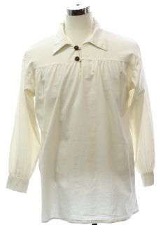 1970's Mens Poet or Pirate Style Hippie Shirt