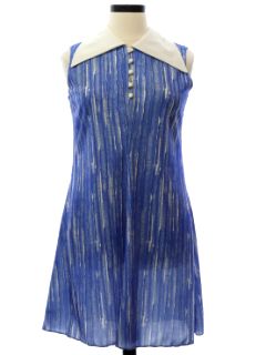 1960's Womens Mod Knit A-Line Dress